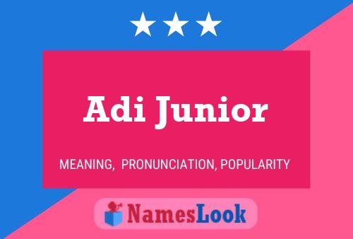 Póster del nombre Adi Junior