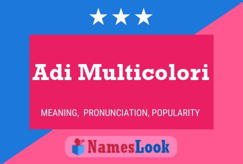 Póster del nombre Adi Multicolori