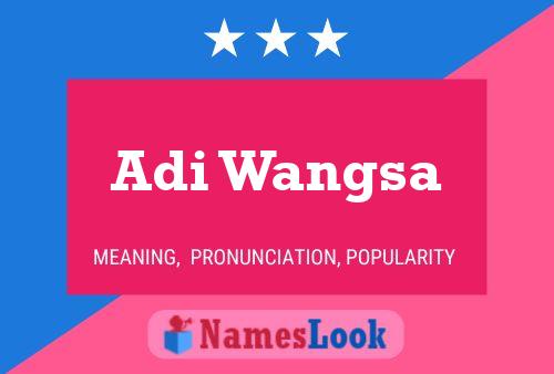 Póster del nombre Adi Wangsa