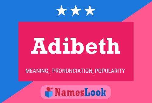 Póster del nombre Adibeth