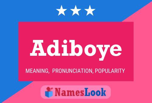 Póster del nombre Adiboye