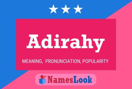 Póster del nombre Adirahy