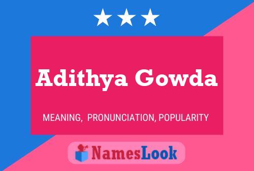 Póster del nombre Adithya Gowda