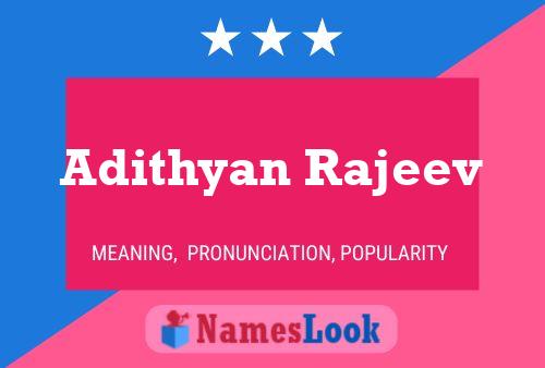 Póster del nombre Adithyan Rajeev