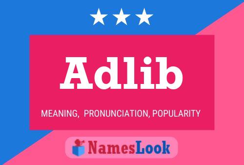 Póster del nombre Adlib