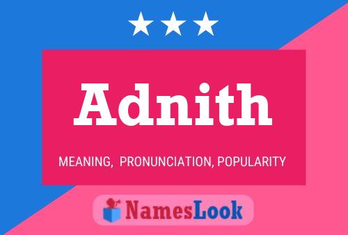 Póster del nombre Adnith