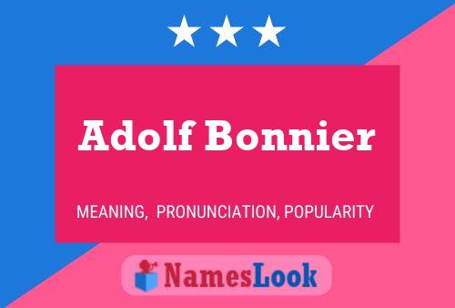 Póster del nombre Adolf Bonnier