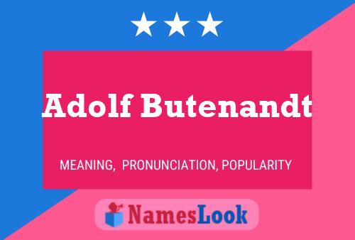 Póster del nombre Adolf Butenandt