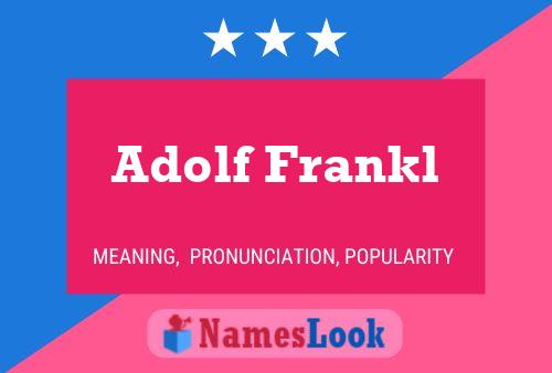 Póster del nombre Adolf Frankl