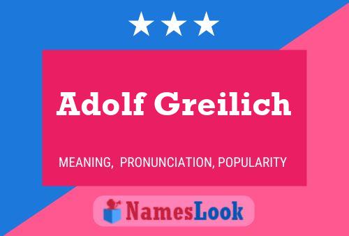 Póster del nombre Adolf Greilich