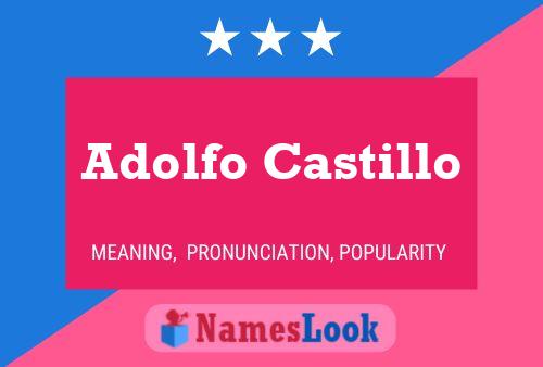 Póster del nombre Adolfo Castillo