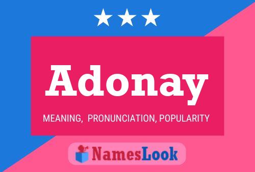 Póster del nombre Adonay