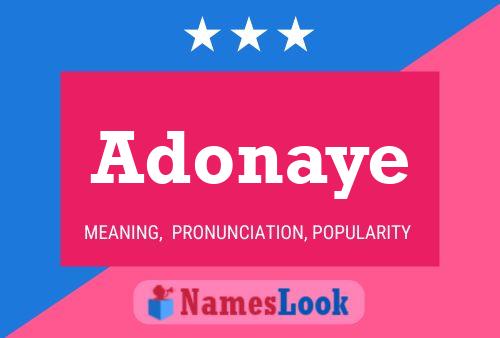 Póster del nombre Adonaye