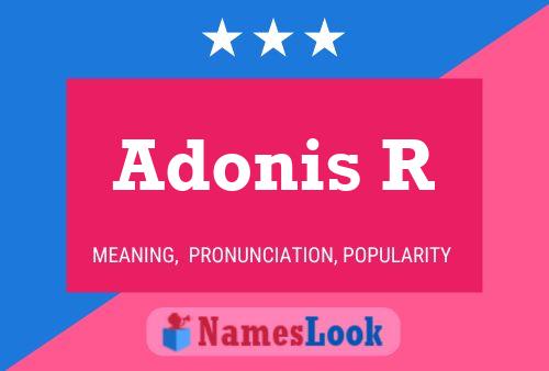 Póster del nombre Adonis R