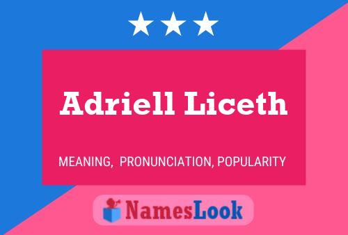 Póster del nombre Adriell Liceth