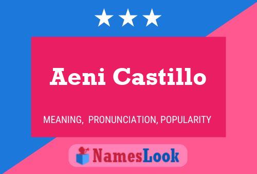 Póster del nombre Aeni Castillo