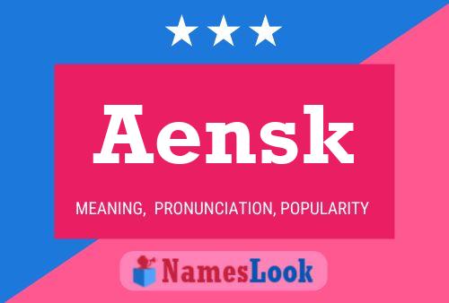 Póster del nombre Aensk