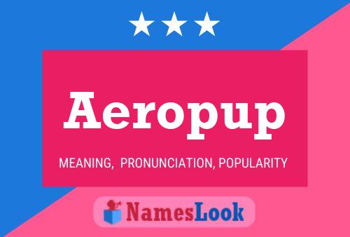 Póster del nombre Aeropup