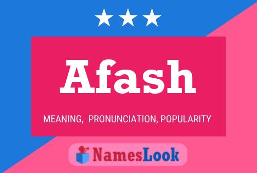 Póster del nombre Afash