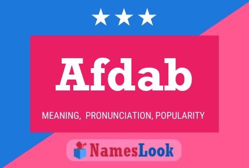 Póster del nombre Afdab