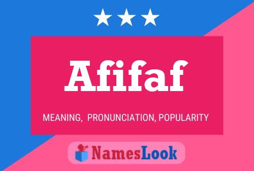 Póster del nombre Afifaf