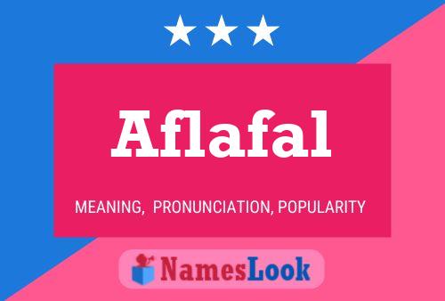 Póster del nombre Aflafal