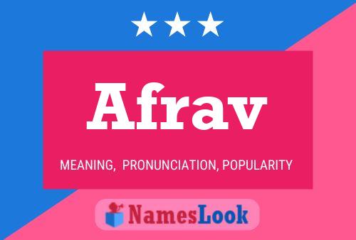 Póster del nombre Afrav