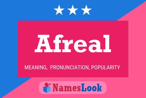 Póster del nombre Afreal