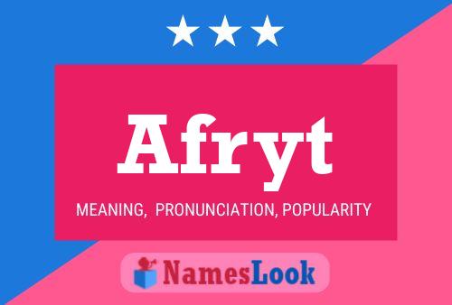 Póster del nombre Afryt