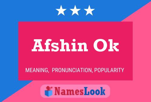 Póster del nombre Afshin Ok