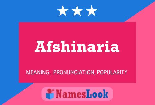 Póster del nombre Afshinaria