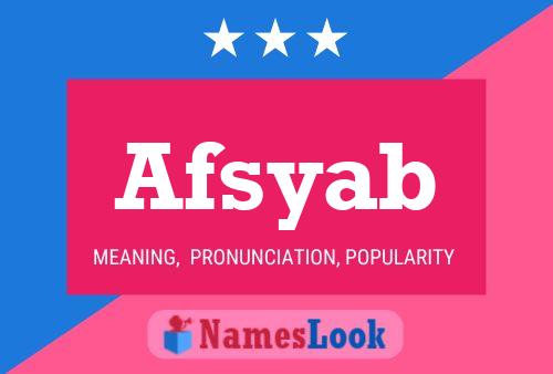 Póster del nombre Afsyab