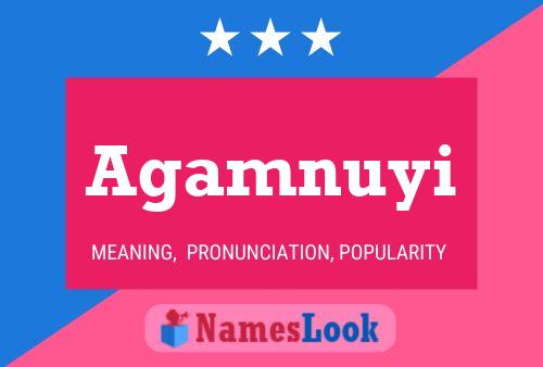 Póster del nombre Agamnuyi