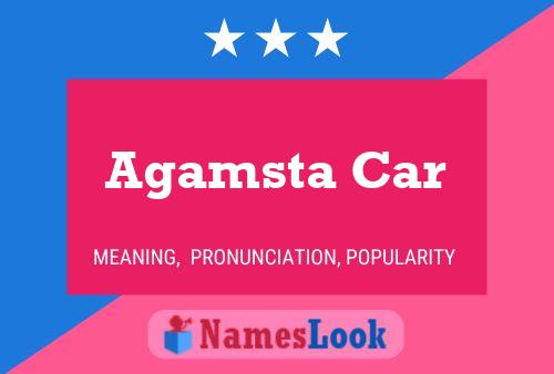 Póster del nombre Agamsta Car