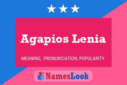 Póster del nombre Agapios Lenia