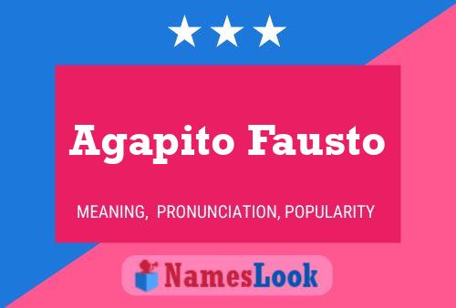 Póster del nombre Agapito Fausto