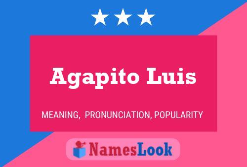 Póster del nombre Agapito Luis