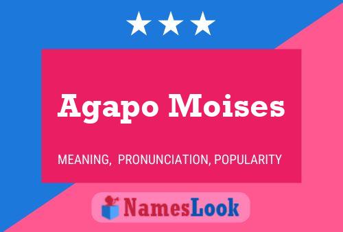 Póster del nombre Agapo Moises