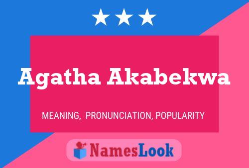 Póster del nombre Agatha Akabekwa