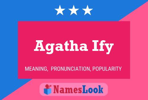 Póster del nombre Agatha Ify