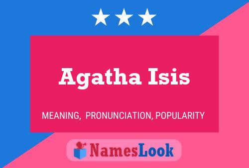 Póster del nombre Agatha Isis