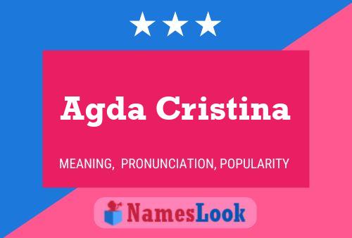 Póster del nombre Agda Cristina