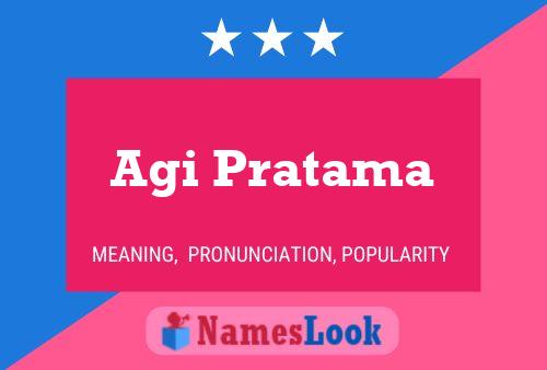 Póster del nombre Agi Pratama