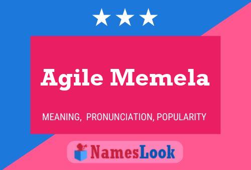 Póster del nombre Agile Memela