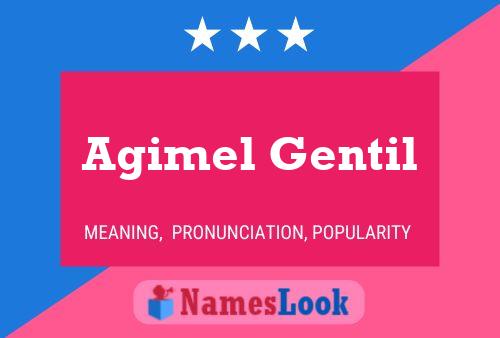 Póster del nombre Agimel Gentil