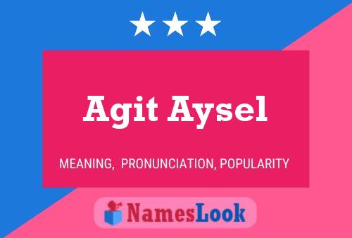 Póster del nombre Agit Aysel