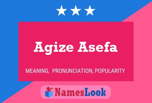 Póster del nombre Agize Asefa