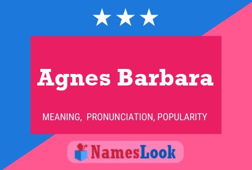 Póster del nombre Agnes Barbara