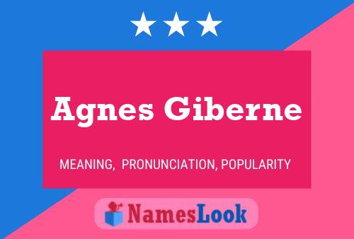 Póster del nombre Agnes Giberne