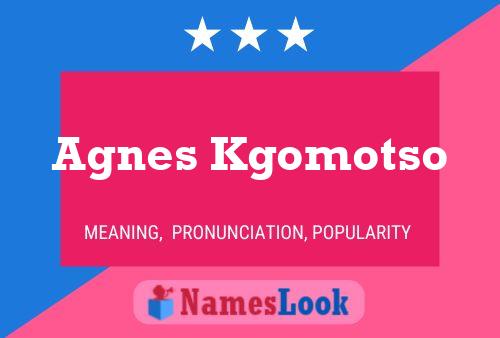 Póster del nombre Agnes Kgomotso